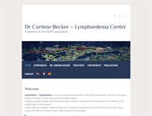 Tablet Screenshot of lymphoedemacenter.com